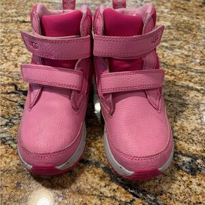 UGG Kids Pink Strap Boots